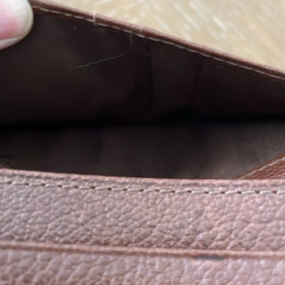 NWOT Adabar Men’s Brown Leather Bifold Long Wallet - butter soft leather